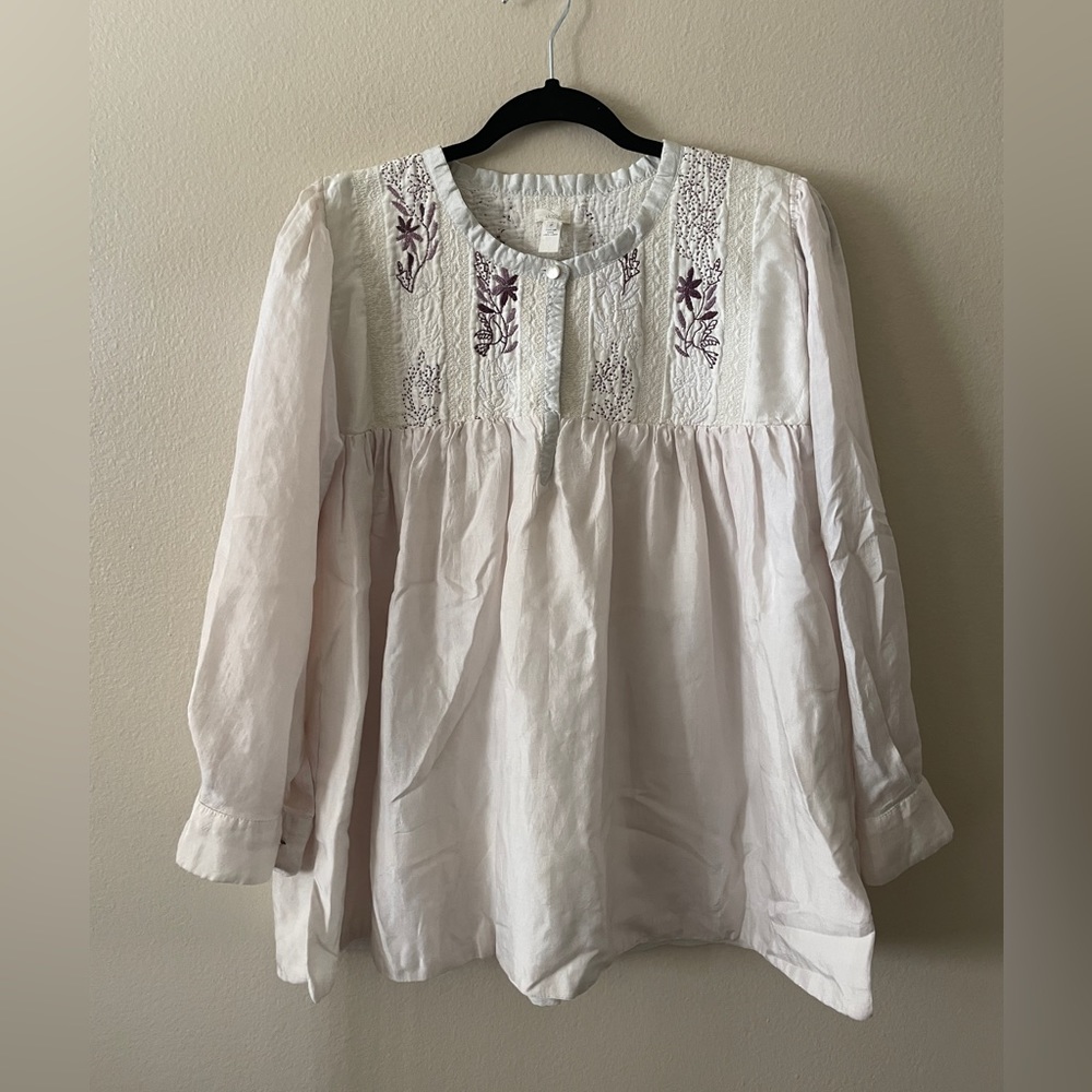 Dosa long sleeve silk blouse